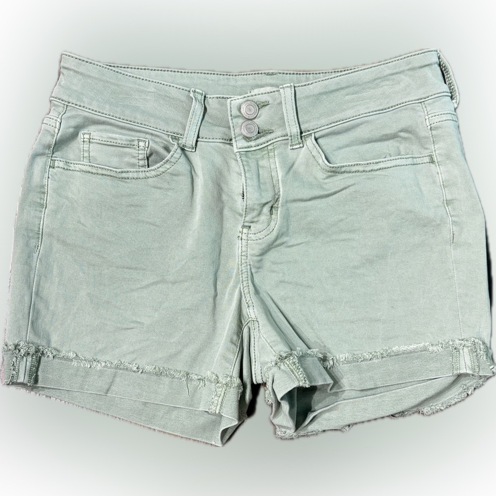 SO Light Green Jean Shorts